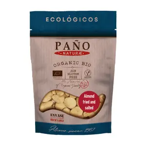 Hạnh Nhân Tách Vỏ Lụa Rang Muối Hữu Cơ, Organic Almond Fried & Salted (90g) - PANO FRUITS
